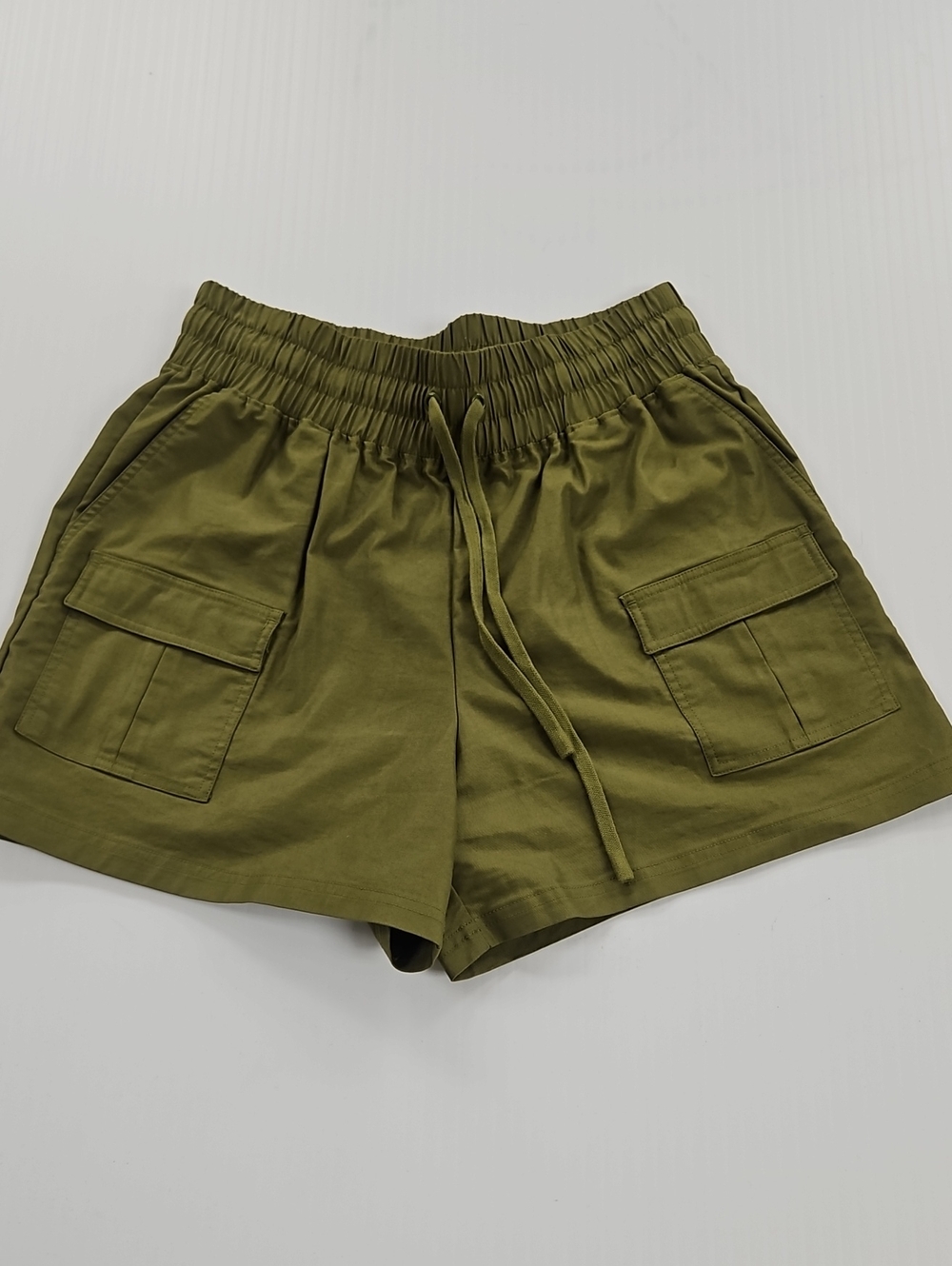 Fabletics Olive Green Cargo Drawstring Womens Shorts